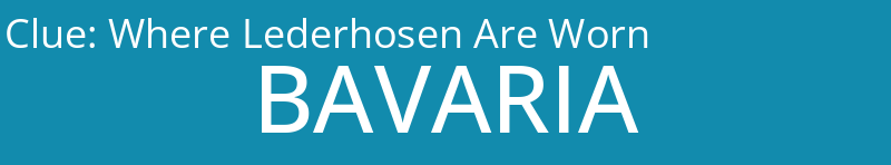 Where Lederhosen Are Worn