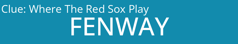 Where The Red Sox Play