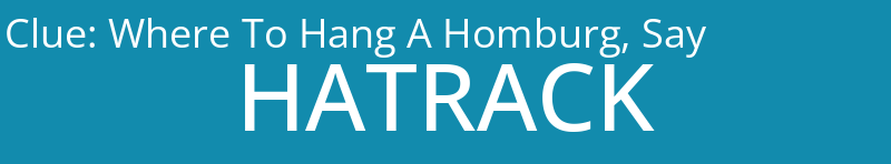 Where To Hang A Homburg, Say