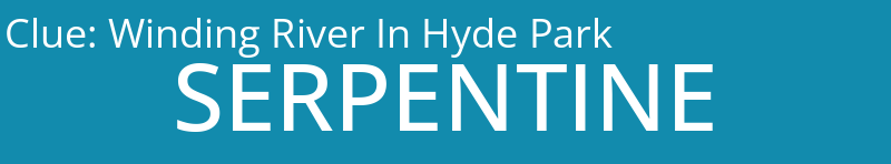 Winding River In Hyde Park