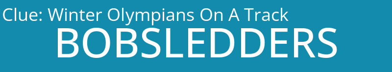 Winter Olympians On A Track