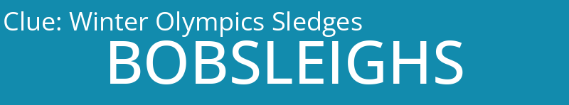 Winter Olympics Sledges