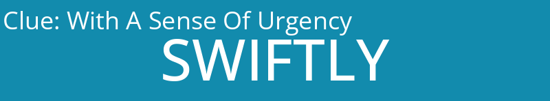 With A Sense Of Urgency