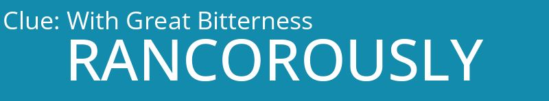 With Great Bitterness