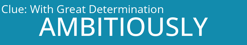 With Great Determination