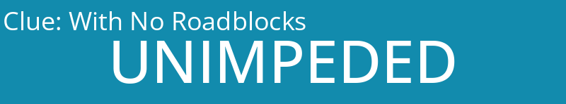 With No Roadblocks