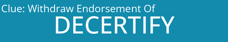 Withdraw Endorsement Of