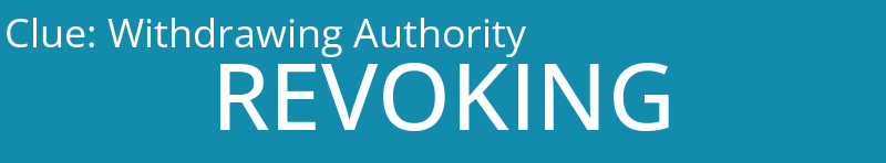 Withdrawing Authority