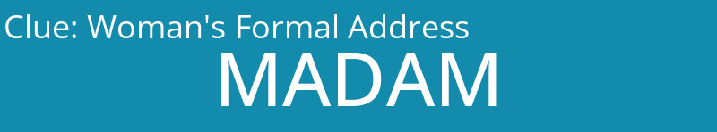 Woman's Formal Address