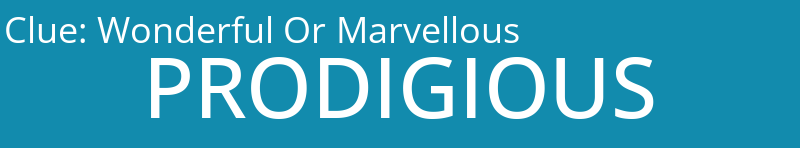 Wonderful Or Marvellous