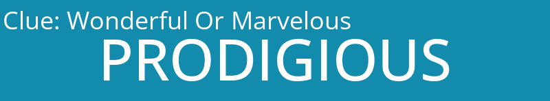Wonderful Or Marvelous