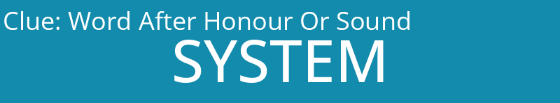 Word After Honour Or Sound