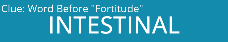 Word Before "Fortitude"