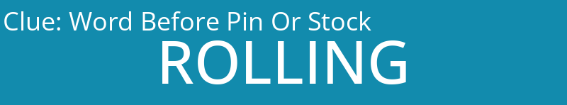 Word Before Pin Or Stock