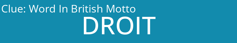 Word In British Motto