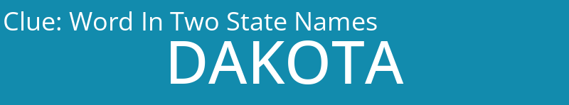 Word In Two State Names