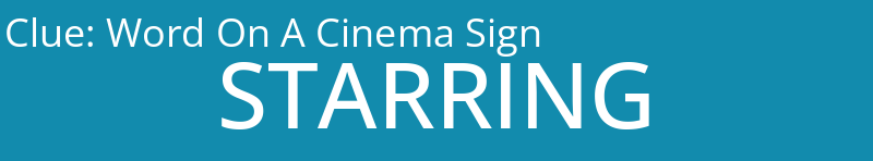 Word On A Cinema Sign