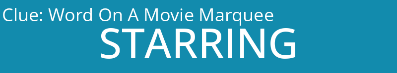 Word On A Movie Marquee