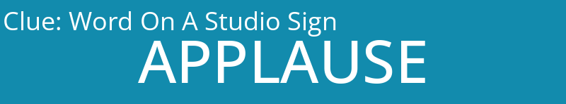 Word On A Studio Sign