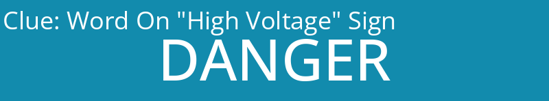 Word On "High Voltage" Sign