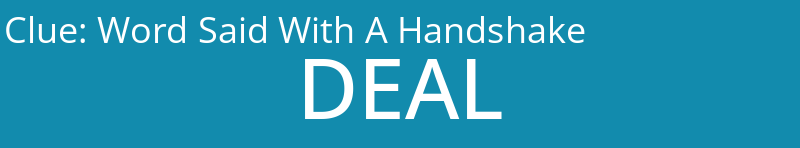 Word Said With A Handshake
