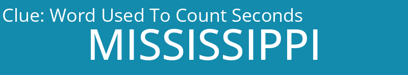 Word Used To Count Seconds