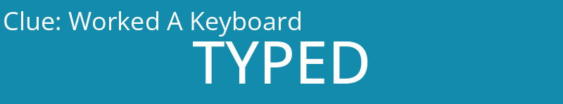 Worked A Keyboard