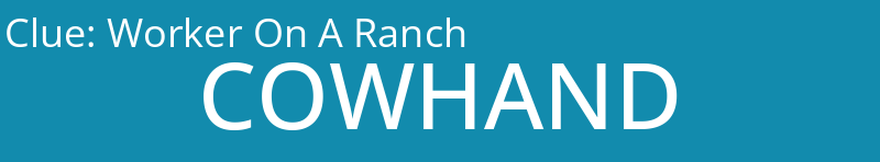 Worker On A Ranch