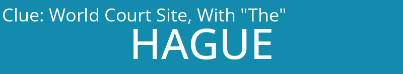 World Court Site, With "The"