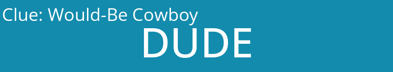 Would-Be Cowboy