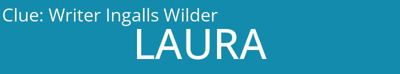 Writer Ingalls Wilder