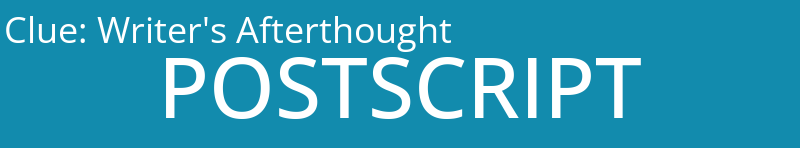 Writer's Afterthought