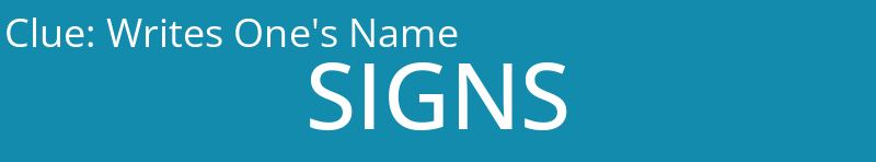 Writes One's Name