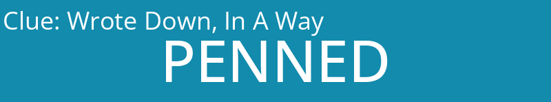 Wrote Down, In A Way