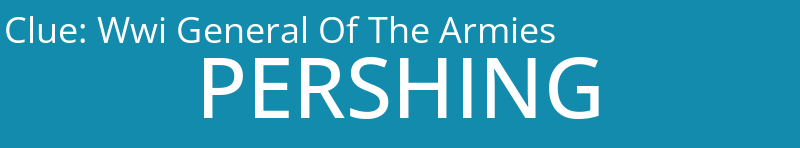 Wwi General Of The Armies