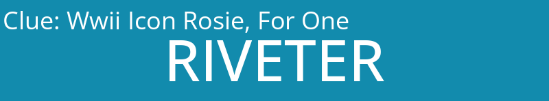 Wwii Icon Rosie, For One