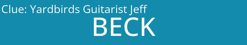 Yardbirds Guitarist Jeff