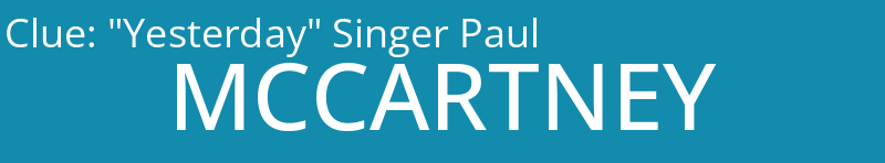 "Yesterday" Singer Paul