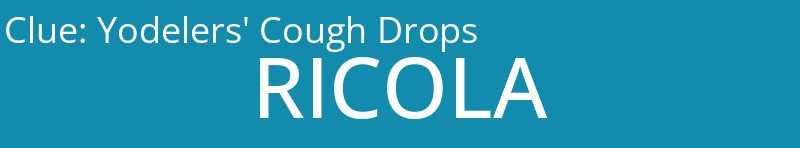 Yodelers' Cough Drops