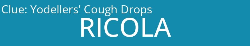 Yodellers' Cough Drops