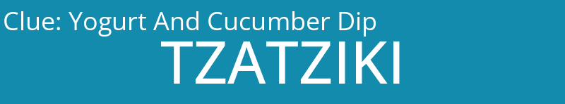 Yogurt And Cucumber Dip