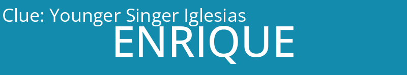 Younger Singer Iglesias
