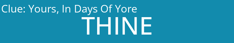 Yours, In Days Of Yore