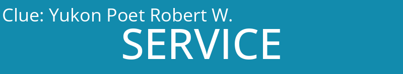 Yukon Poet Robert W.