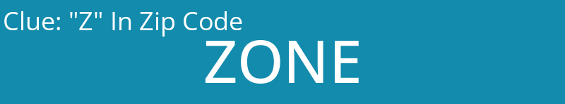 "Z" In Zip Code