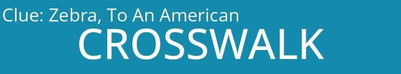 Zebra, To An American