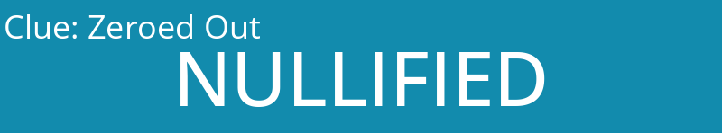 Zeroed Out