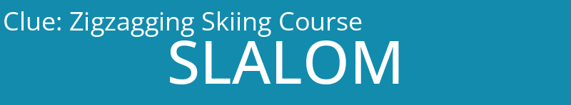 Zigzagging Skiing Course
